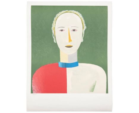 Kazimir Malevich (Russian/Ukrainian, 1879-1935), portrait, lithograph, unsigned, unframed, numbered in pencil 1410/2000, publ