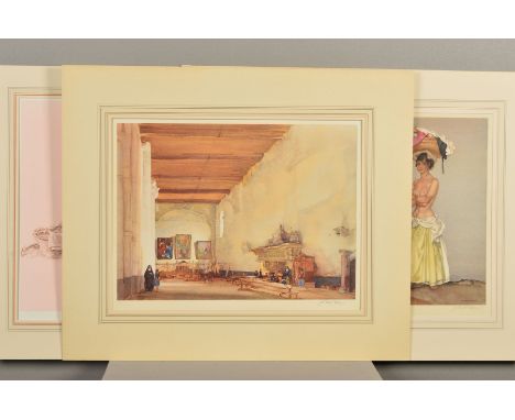 SIR WILLIAM RUSSELL FLINT (1880-1969), three signed limited edition prints to include 'Rosa and Marisa' 182/700, 'The Nuns Cl