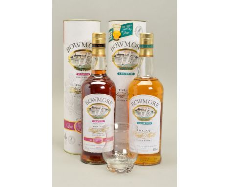 TWO BOTTLES OF SINGLE MALT, comprising a Bowmore 'Legend' Islay Single Malt Scotch Whisky, 40% vol. 70cl, fill level upper sh