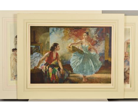 SIR WILLIAM RUSSELL FLINT (1880-1969), three signed limited edition prints, to include 'Eve and Yasmin and an Unfinished Pict