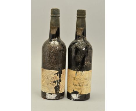 TWO BOTTLES OF TAYLOR'S 1977 VINTAGE PORT, ullage consistent for year, seal intact