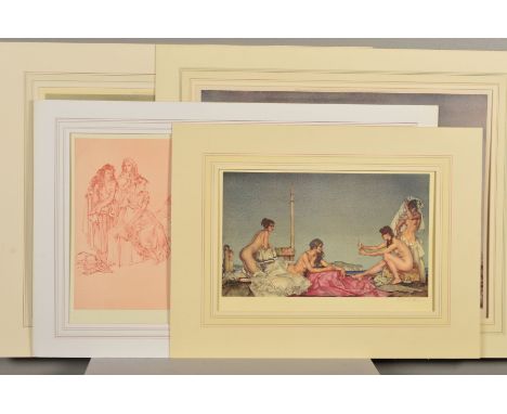 SIR WILLIAM RUSSELL FLINT (1880-1969), four signed limited edition prints, to include 'The Silver Mirror' 832/851, 'Cecelia' 