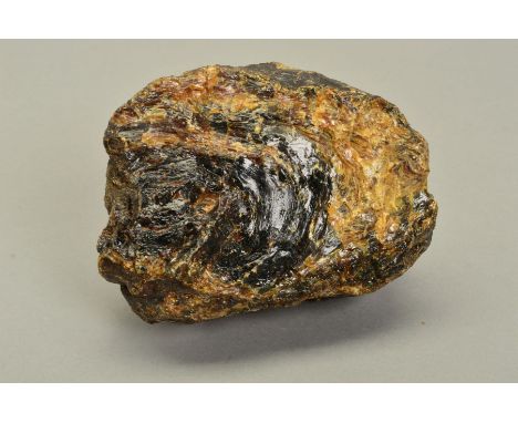 A DOMINICAN REPUBLIC ROUGH AMBER BOULDER, unpolished measuring approximately 125mm x 90mm x 75mm, weight approximately 511 gr