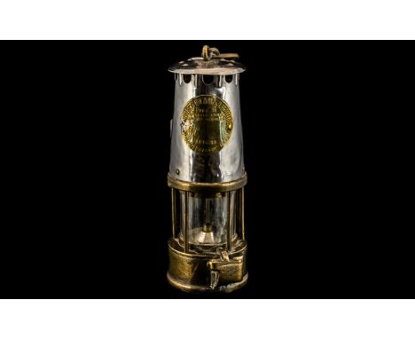 Original Traditional Miner's Lamp No 7 by Protectors Lamp &amp; Lighting Ltd. of Eccles, Manchester.  Measures approx 26 cm h