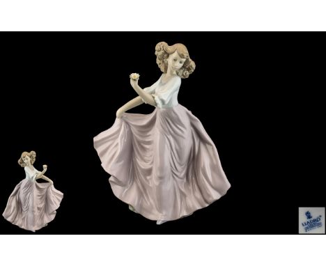 Lladro - Hand Painted Porcelain Figure ' Summer Breeze ' Model No 6543. Designer Regino Torrijos. Issued 1998 - 2007. Height 