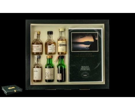 Scottish Finest Collection of Malt Whiskies In Miniature ( 6 ) Bottles In Total. Comprises 1/ Glenkinchie Lowland Single Malt