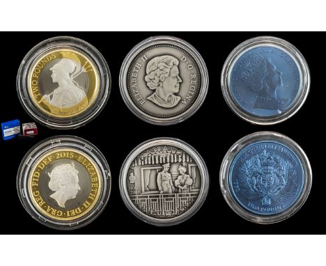 Royal Mint -  The Definitive Britannica 2015 United Kingdom 2 Pound Silver Proof Struck Coin. Ltd Edition Presentation 3000 +