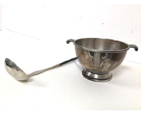 A 1930s Walker &amp; Hall Sheffield silver presentation cup, inscribed To R.G. Broadwood, Conservator S Wales from his staff 