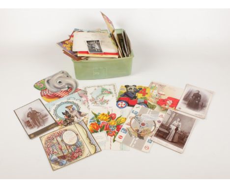 A collection of vintage greeting cards. To include vintage photographs.  