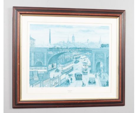 A framed limited edition Terry Gorman print, Wicker Matinee. Signed in pencil by the artist. (39cm x 47.5cm).  
