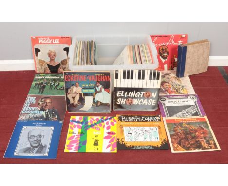 A large collection of vinyl LP's &amp; an album of 78's. Mostly comprising of Jazz, Big Band &amp; Easy Listening etc. (106 a
