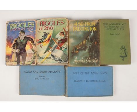 A collection of vintage books. Includes Agatha Christie, Biggles, Lewis Carroll etc.  