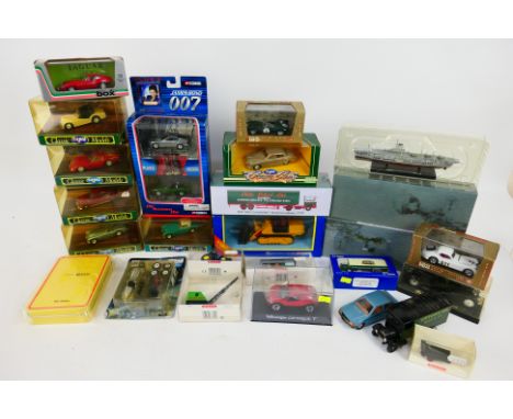 Corgi - Atlas Edition - Over 20 boxed diecast model vehicles in several scales. Lot includes Model Box #8439 E-Type Jaguar; W