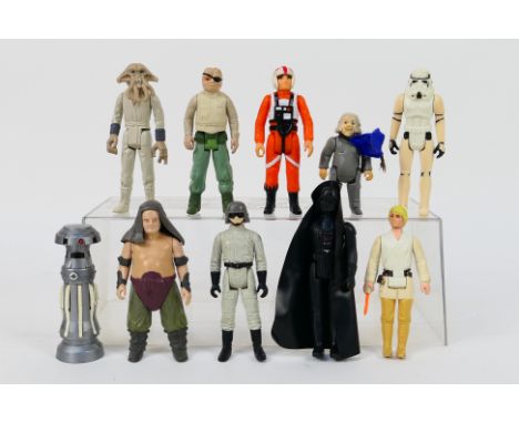 Star Wars - Kenner - LFL - CPG - GMFGI - 10 vintage Star Wars 3.75" figures. Lot includes Darth Vader with plastic robe with 