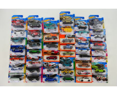 Hot Wheels - Matchbox - A carded collection of 44 predominately Hot Wheels diecast model vehicles. Lot includes Audi Quattro 