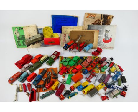 Timpo - Charbens - Minic - Others - A group of unboxed and playworn tinplate and plastic model vehicles and toys in various s