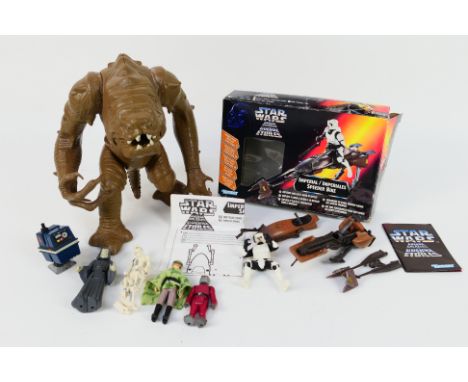 Star Wars - Kenner - LFL - CPG - GMFGI - A boxed Kenner Star Wars POTF Imperial Speeder Bike, with unboxed Rancor figure and 