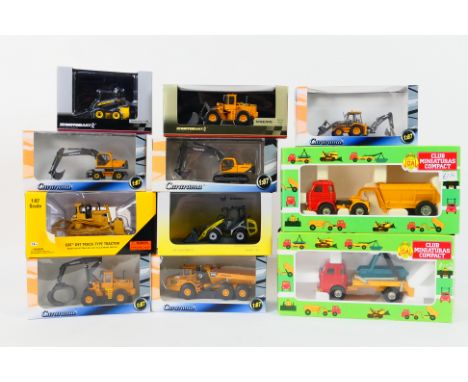 Joal - Norscott - Cararama - Motor Art - Others - 11 boxed construction related diecast model vehicles in various scales. Lot