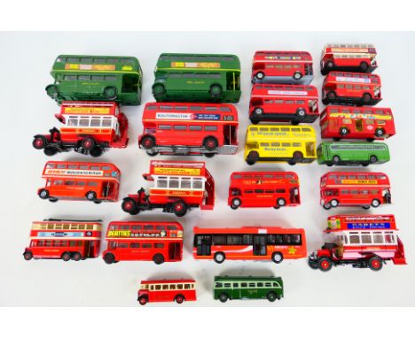 EFE - Corgi Original Omnibus - Dinky Toys - Others - A collection of 21 unboxed diecast and plastic model buses in several sc