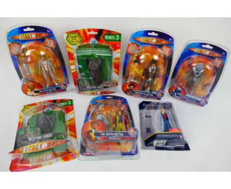 Character Options - BBC - Seven boxed Dr.Who action figures from Character Options. Lot includes 'The Fourth Doctor'; 'Weepin