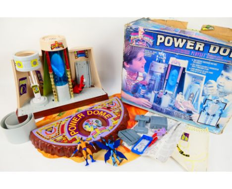 Bandai - A boxed Bandai Power Rangers 'Power Dome Playset'. The set shows signs of play and comes with instructions appearing