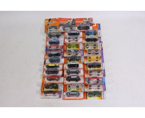 Matchbox - 33 carded Matchbox diecast vehicles on long and short cards. Lot includes Lamborghini Miura P400 S 14/75; 'Moving 