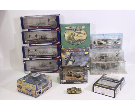 Atlas Edition - Amer - Corgi - A mainly boxed group of diecast military aircraft, vehicles and figures. Lot includes Atlas Ed
