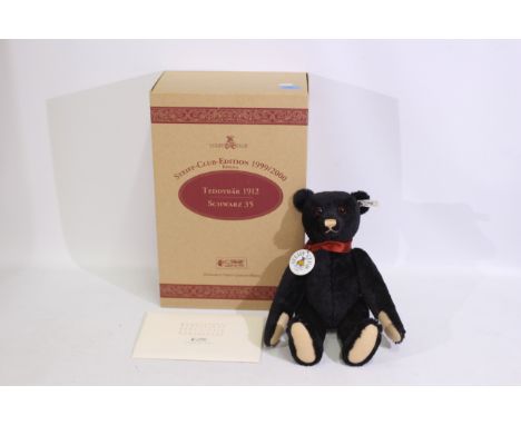 Steiff - A boxed limited edition #420160 mohair Steiff bear - The 'Teddy Bear 1912' has metal joints, stitched nose, mouth an