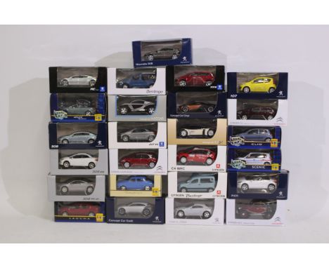 Norev - A boxed collection of 25 Norev 1:64 scale predominately 'Citroen / Peugeot' dealer issue models, Lot includes Norev R