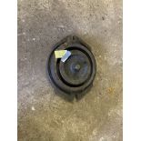 Circular metal plate. Stored near Gorleston, Norfolk. No VAT on this item.