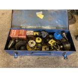 Box of hole saw cutters etc. Stored near Gorleston, Norfolk. No VAT on this items.