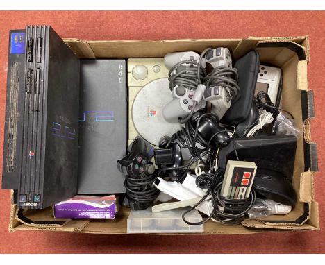 Five Gaming Consoles, comprising of two Sony Playstation 2 (PS2), Playstation (PSI), two Nintendo DS handheld gaming consoles