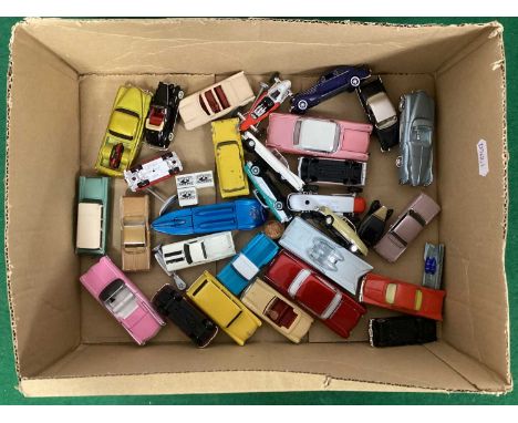 Approximately Thirty Diecast and Plastic Model Cars by Matchbox (Lesney), Mattel, Oxford, Husky and other. Mostly with an Ame