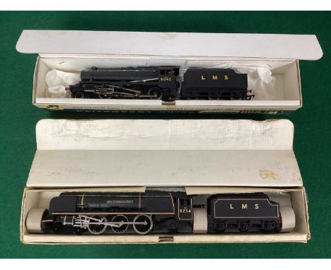 Two Wrenn 00 Gauge Tender Locomotives in LMS Black Livery, One 8F 2-8-0 ref W2225, One "City of Stoke-on-Trent" ref W2227, bo