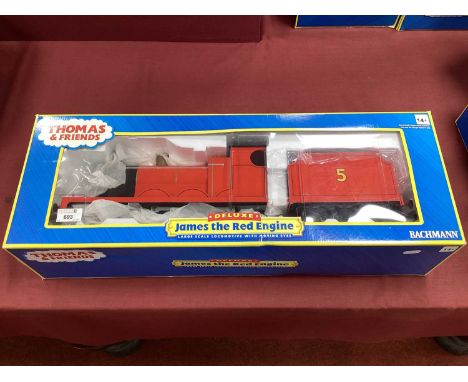 Bachmann G Scale "Thomas And Friends" James The Red Engine, boxed untested.