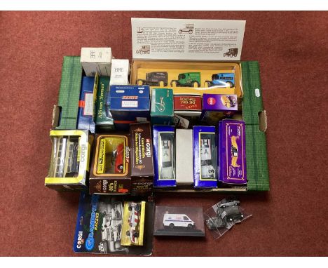 Approximately Twenty Five Diecast, Pewter Model Vehicles by Corgi, EFE, Matchbox, Siku and other to include Corgi Range Rover