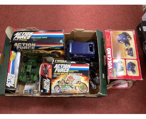 A Collection of Circa 1980's Action Force (Hasbro) and MASK (Kenner) Plastic Action Figures, Vehicles and Accessories to incl