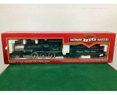 Bachmann G Scale B &amp; O Royal Blue 4-6-0 Steam Locomotive item number 91243, boxed and untested.