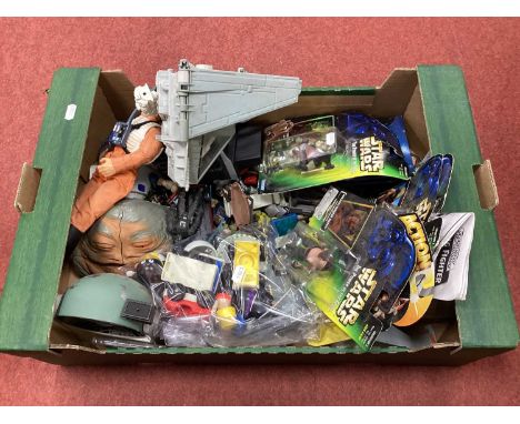 A Collection of Predominantly Star Wars Power of The Force 1990s and Later Plastic Action Figure and Space Vehicles, mostly p
