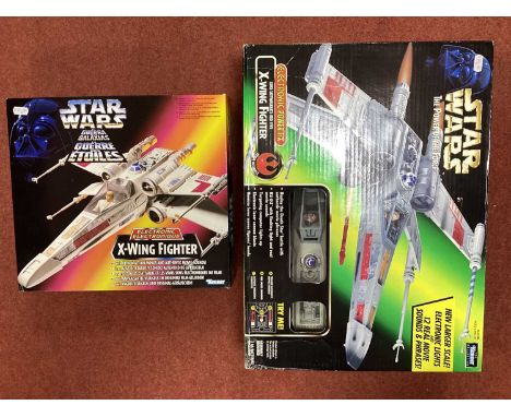 Two Circa 1990's Kenner Star Wars X-Wing Fighters to include The Power of The Force Luke Skywalker's Red Five, Boxed.