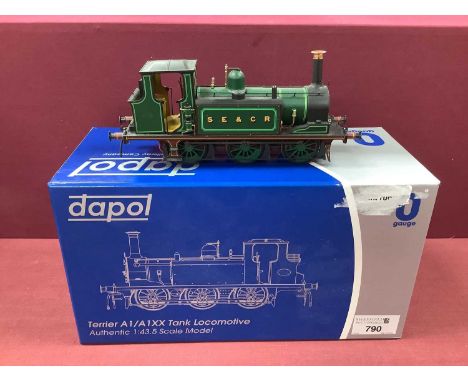 Dapol O Gauge Terrier 0-6-0 Tank Engine in SECR Green livery, boxed, untested