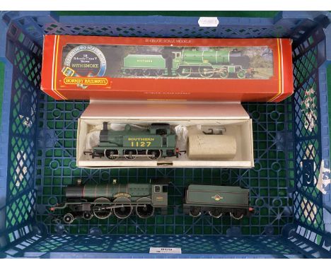 Three 00 gauge steam locomotives by Hornby and Wrenn, to include Hornby "Trematon Castle", boxed Hornby Schools class "Stowe"