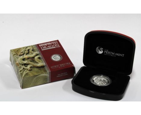 The Perth Mint, Australia 1oz silver proof high relief coin, encapsulated with presentation box