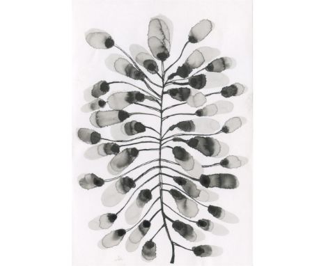 Yuriko Kawase A Star Plant, 2021 Sumi Ink on Paper Signed on verso 15 x 10cm (5¾ x 3¾ in.)
Yuriko Kawase is a sumi-e artist b