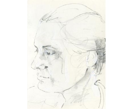 
	
		Paul Hodgson
		Portrait of E, 2021
		Pencil and Acrylic on Paper
		Signed on verso
		15 x 10cm (5¾ x 3¾ in.)
		
		Paul H