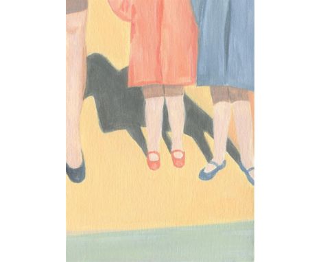 
	
		Mia Risberg
		New Shoes, 2021
		Acrylic on Paper
		Signed on verso
		15 x 10cm (5¾ x 3¾ in.)
		
		Mia Risberg is a visua