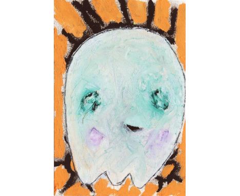 
	
		Adam Handler
		Tangerine Ghost at Night, 2021
		Oil Stick and Pencil on Paper
		Signed on verso
		15 x 10cm (5¾ x 3¾ in.