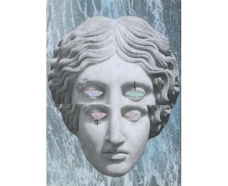 
	
		Henrietta Armstrong
		SEER III, 2021
		Collage, Spray Paint and Holographic Paper
		Signed on verso
		15 x 10cm (5¾ x 3¾