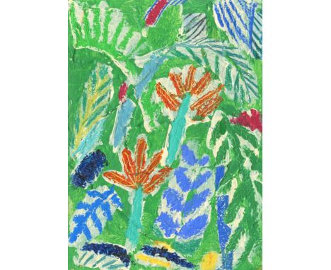 
	
		Rosa Roberts
		Bali Garden, 2021
		Mixed Media on Paper
		Signed on verso
		15 x 10cm (5¾ x 3¾ in.)
		
		b. Norwich, 198