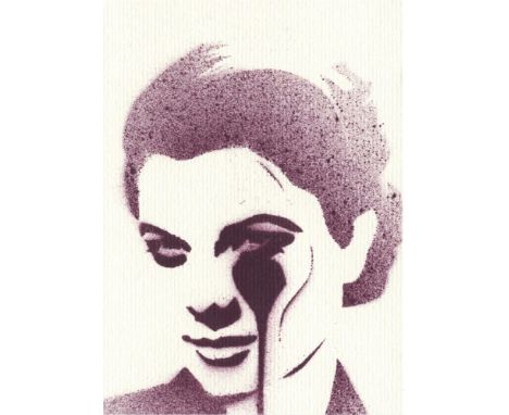 
	
		Pure Evil
		Eyes, 2021
		Stencil on Paper
		Signed on verso
		15 x 10cm (5¾ x 3¾ in.)
		
		Pure Evil (British, b.1968) i